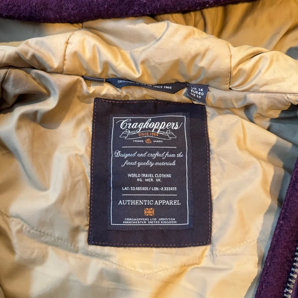 Craghopper wool jacket with hood - Picture 3 of 7